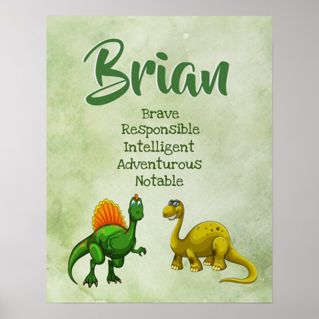 Brian Name Poster (Front)