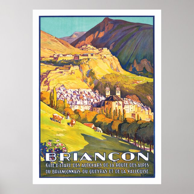 Briançon, Beautiful Town in French Alpes, France Poster (Front)