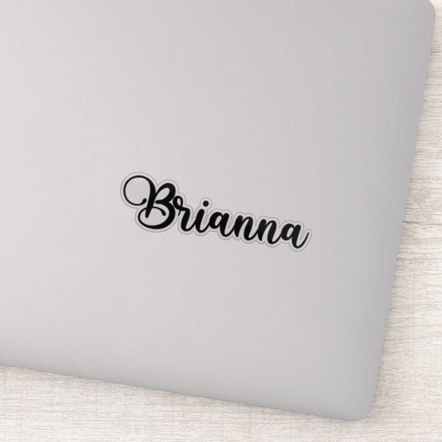 Brianna Name - Handwritten Calligraphy Sticker (Detail)