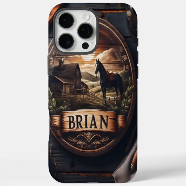 Brian's Farmhouse Sunset Case-Mate iPhone Case (Back)