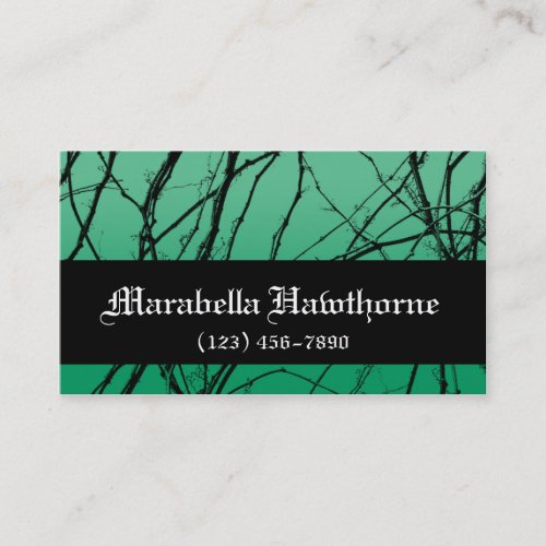 Briar Patch Vines Goth Punk Business Card