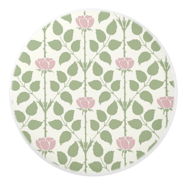 Briar Rose Ceramic Knob (Front)