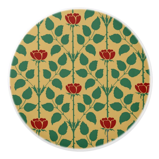 Briar Rose Ceramic Knob (Front)