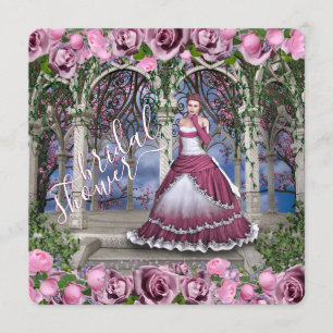Briar Rose Sleeping Beauty Fairytale Bridal Shower Invitation
