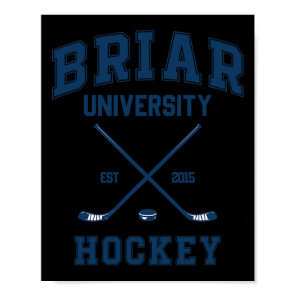 Briar U Hockey Off Campus Graham 44 Two Side  Poster