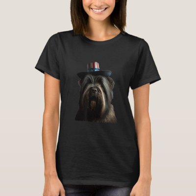Briard 4th of July  Briard USA T-Shirt