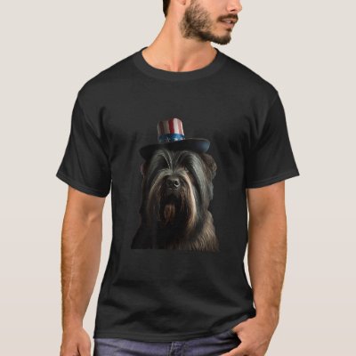 Briard 4th of July  Briard USA T-Shirt