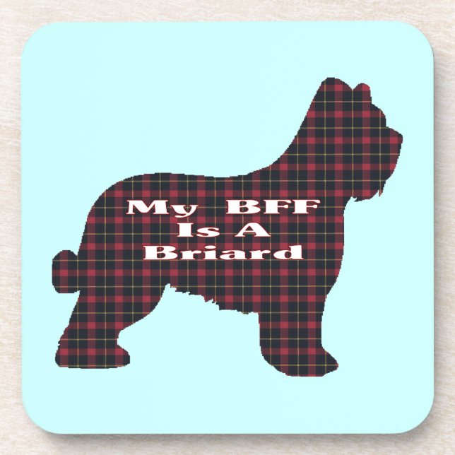 Briard BFF Coaster (Front)
