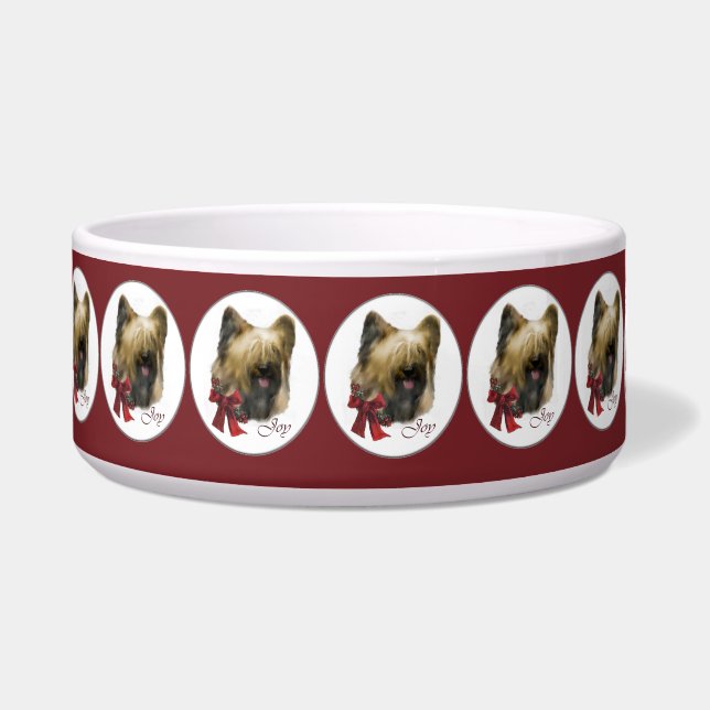 Briard Christmas Bowl (Front)
