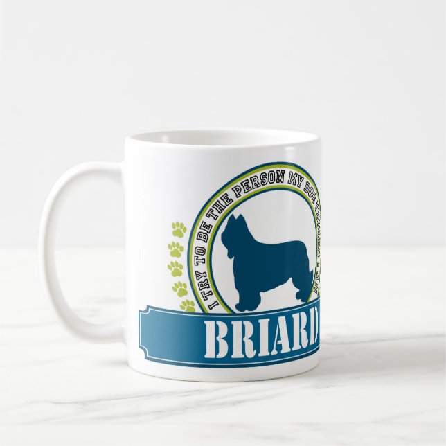 Briard Coffee Mug (Left)