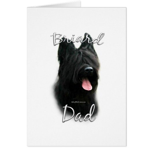 Briard Dad 2 Cards (Front)