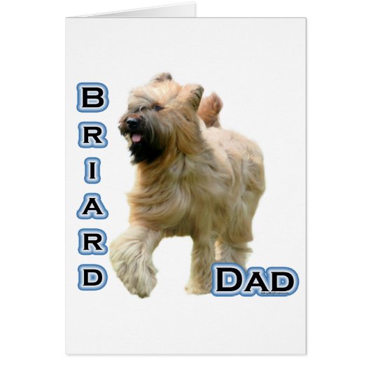 Briard Dad 4 Cards (Front)