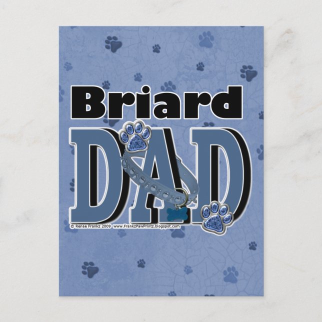 Briard DAD Postcard (Front)