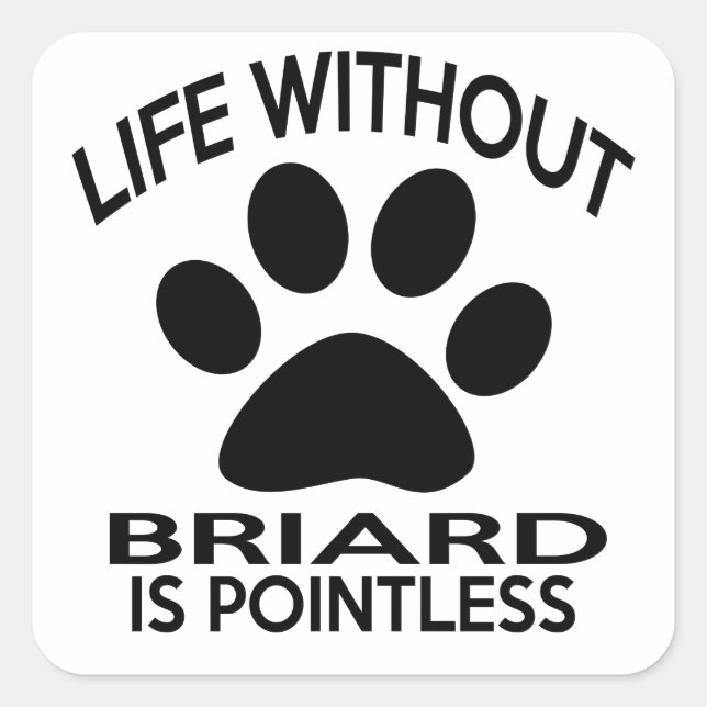 BRIARD DESIGNS SQUARE STICKER (Front)