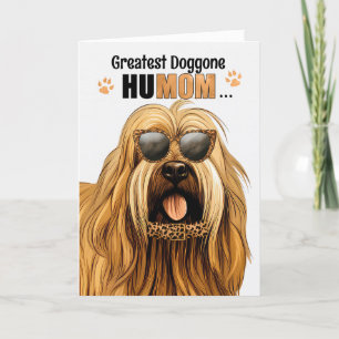 Briard Dog Greatest HuMOM Mother's Day Holiday Card