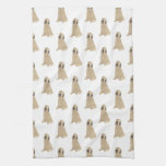 Briard Dog Pattern Kitchen Towel at Zazzle