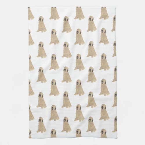 Briard Dog Pattern Kitchen Towel
