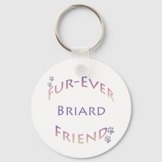 Briard Furever Keychain