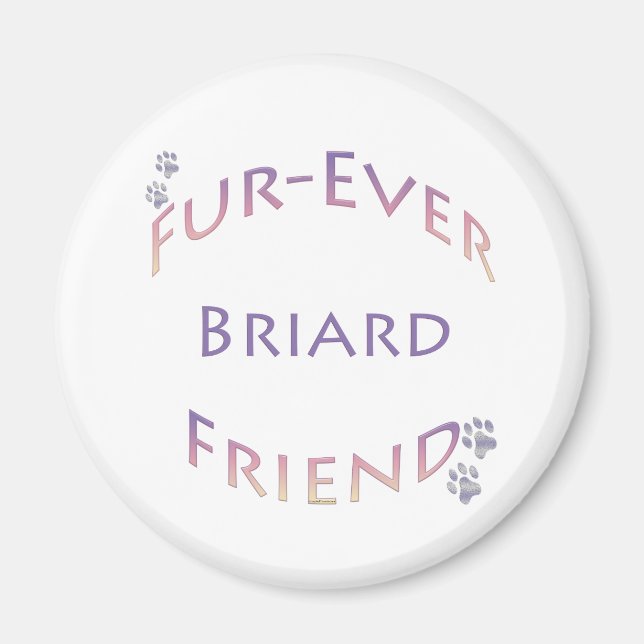 Briard Furever Magnet (Front)