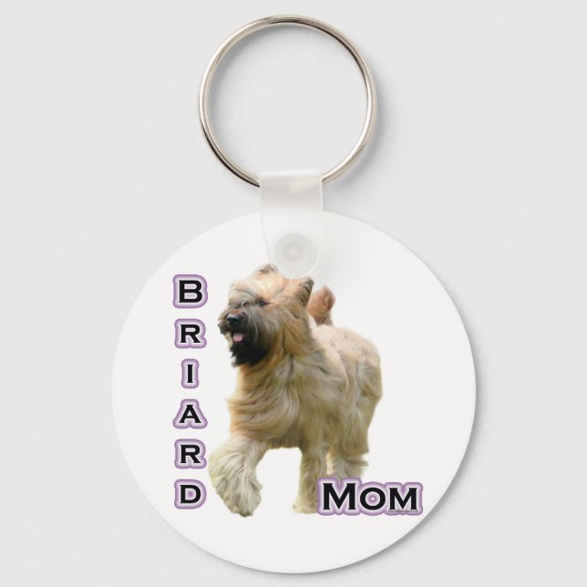 Briard Mom 4 - Keychain (Front)