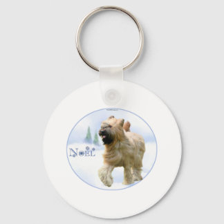 Briard Noel Keychain
