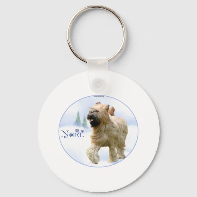 Briard Noel Keychain (Front)