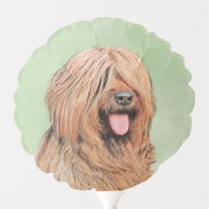 Briard Painting - Cute Original Dog Art Balloon