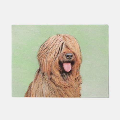 Briard Painting _ Cute Original Dog Art Doormat