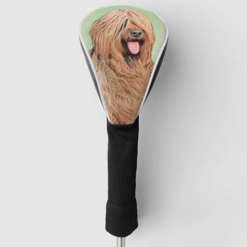 Briard Painting _ Cute Original Dog Art Golf Head Cover
