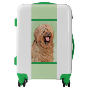 Briard Painting - Cute Original Dog Art Luggage