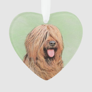Briard Painting - Cute Original Dog Art Ornament
