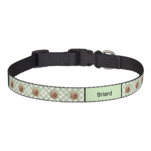 Briard Painting - Cute Original Dog Art Pet Collar