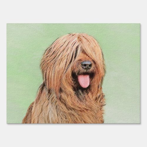 Briard Painting _ Cute Original Dog Art Sign