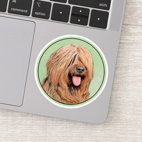 Briard Painting _ Cute Original Dog Art Sticker