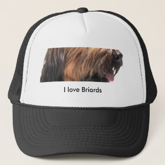 briard trucker hat