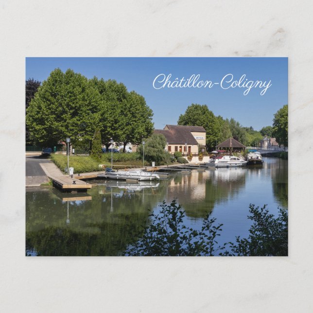 Briare Canal, Chatillon-Coligny, France Holiday Postcard (Front)