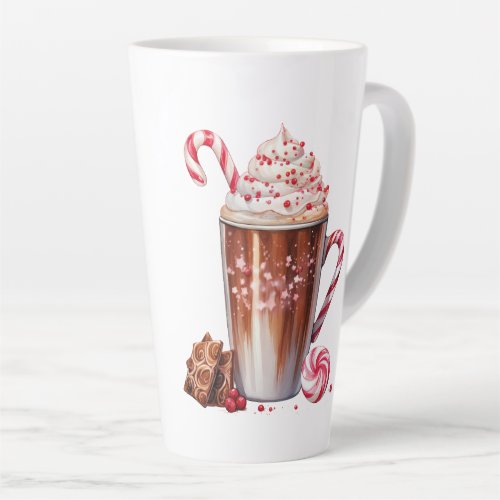  Bribed with Candy Canes and Hot Chocolate red  Latte Mug