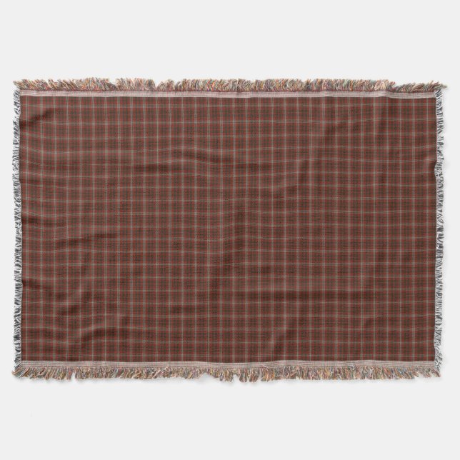 Brice (Bryce) Clan Tartan Throw Blanket (Front)
