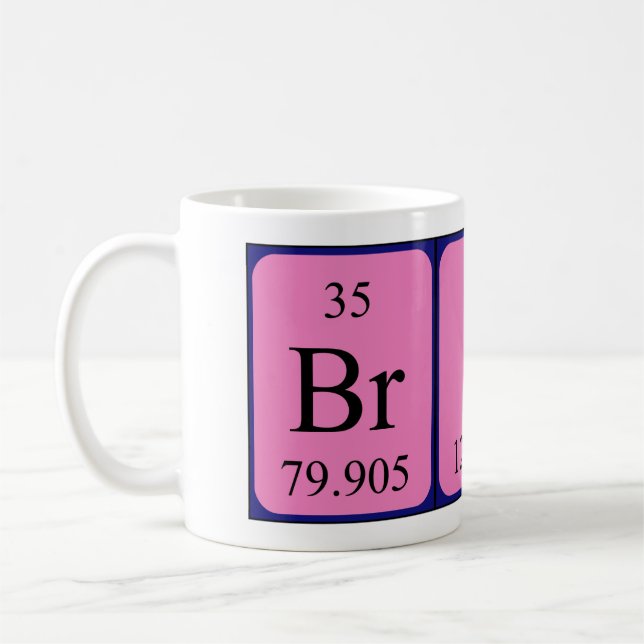 Brice periodic table name mug (Left)