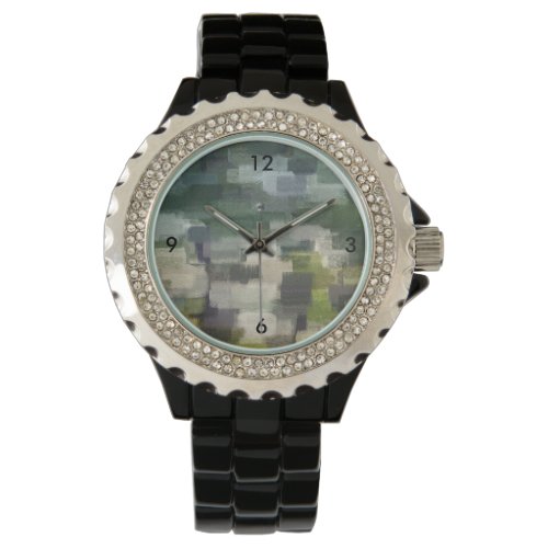 Brick Abstract Summer Green Watch