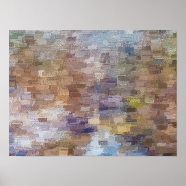 Brick Abstract Winter Fall Poster (Front)