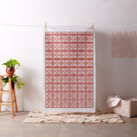 Brick Acorn and Leaf Tile Design Fabric