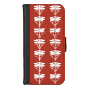 Brick Arts and Crafts Dragonflies iPhone 8/7 Wallet Case