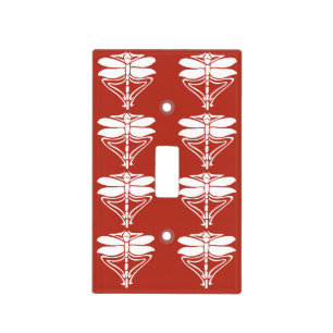 Brick Arts and Crafts Dragonflies Light Switch Cover