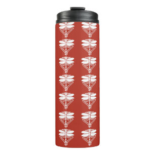 Brick Arts and Crafts Dragonflies Thermal Tumbler