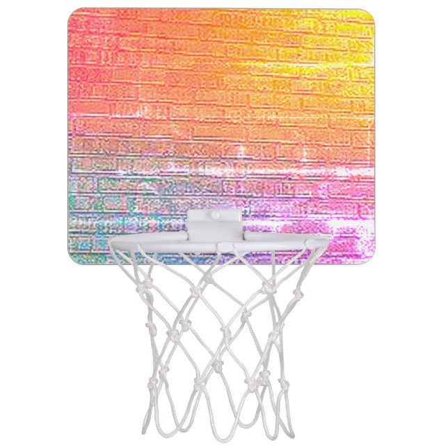 Brick Backed Wall Mini Basketball Hoop (Front)