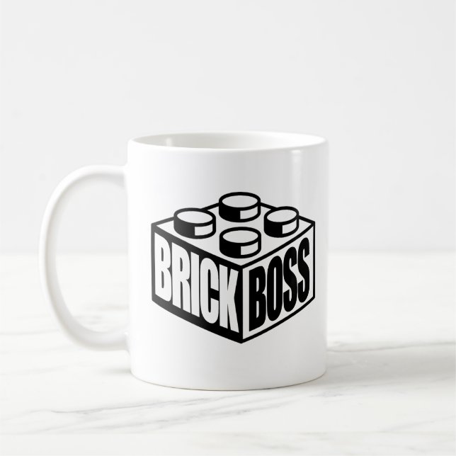 Brick Boss Shirt Coffee Mug (Left)
