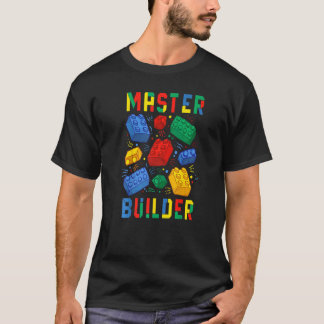 Brick Builder Blocks Master Builder T-Shirt