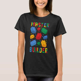 Brick Builder Blocks Master Builder T-Shirt