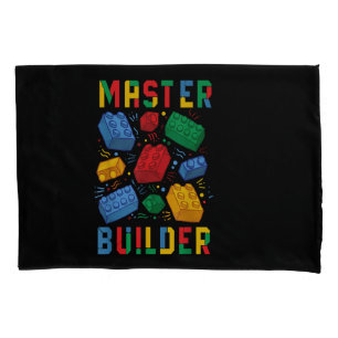 Brick Builder Funny Blocks Building Master Builder Pillow Case